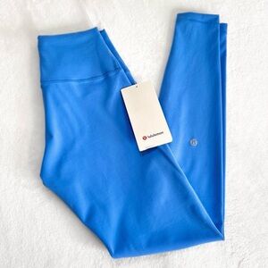 NWT Lululemon Wunder Train HR Tight 28” – Pool Blue – Size 6